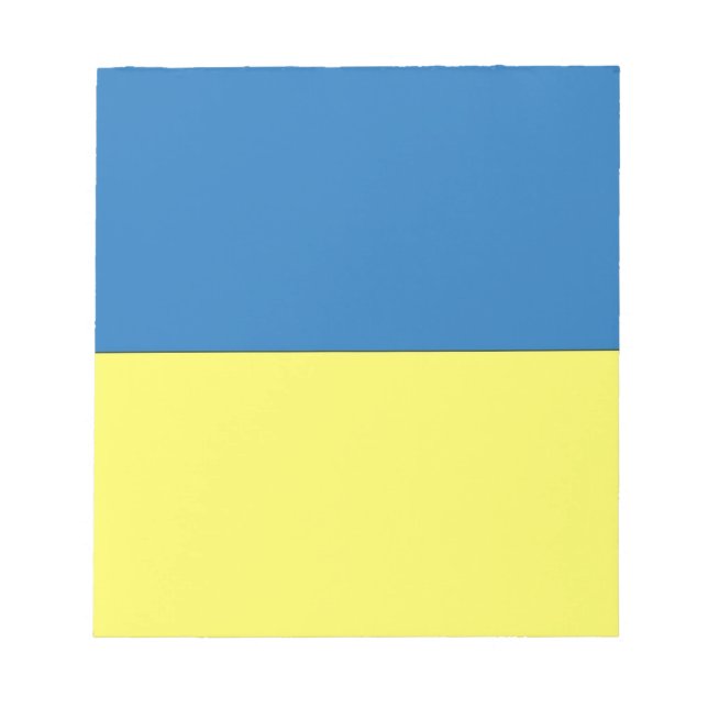 Bloco De Notas Bandeira Ucraniana (Frente)
