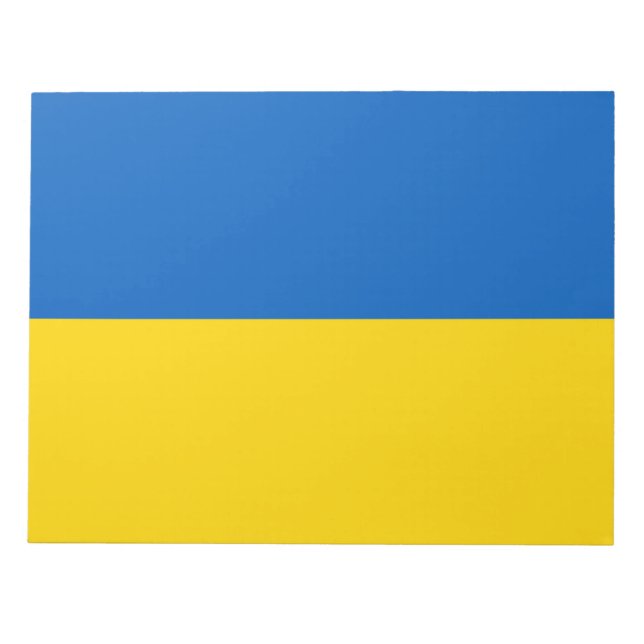 Bloco De Notas Bandeira Ucraniana (Ucrânia) (Frente)