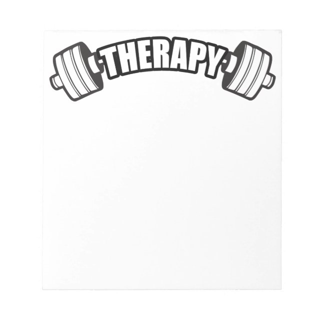 Bloco De Notas Barão - TERAPIA - Inspiração de Workout (Frente)