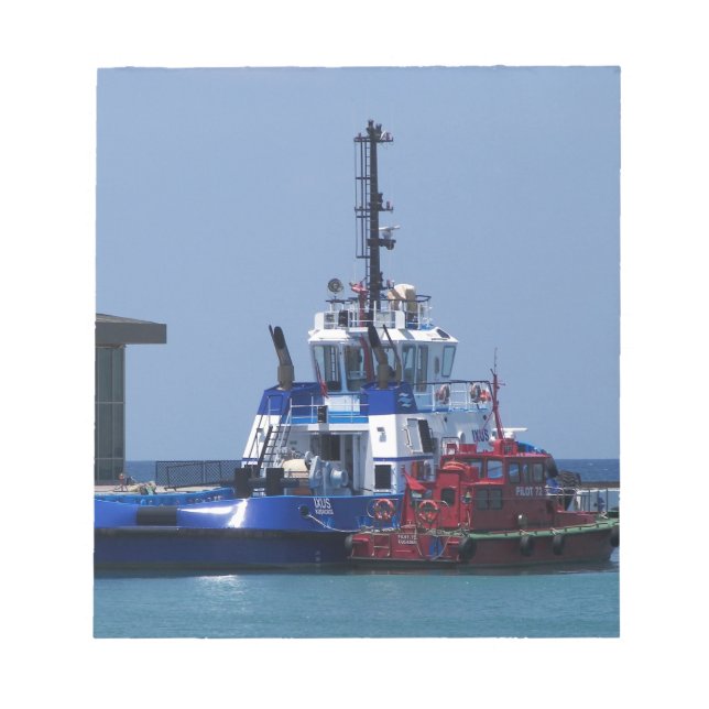 Bloco De Notas Barco Tug E Barco Piloto (Frente)