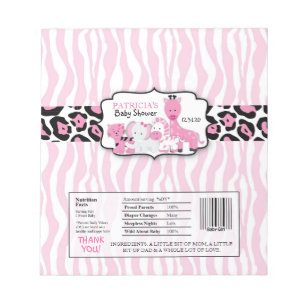 Bloco De Notas Bares de chocolate cor-de-açúcar rosa