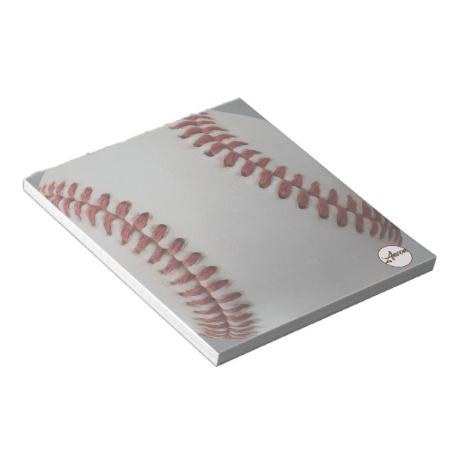 Bloco De Notas Baseball Personalizado (Inclinado)