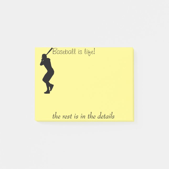 Bloco De Notas Basebol é vida (Frente)