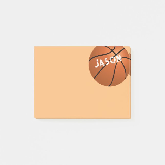 Bloco De Notas basquete personalizado pronto para personalizar (Frente)