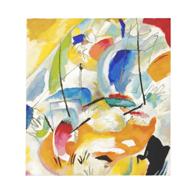 Bloco De Notas Batalha do Mar de Kandinsky em 1913 (Frente)