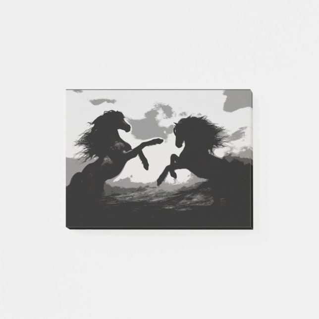Bloco De Notas Batalha dos Cavalos - Arte Equina (Frente)