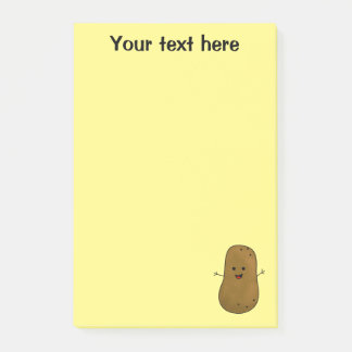 Bloco De Notas Batata Feliz e Fofa Personalizada
