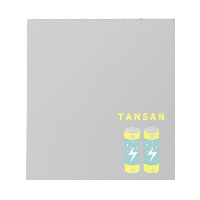 Bloco De Notas Baterias TANSAN (Frente)