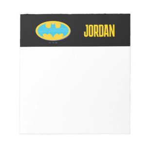 Bloco De Notas Batman Símbolo de faixas cianas