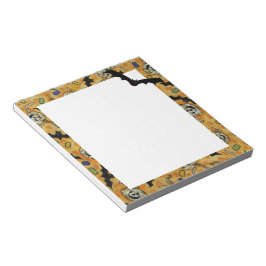 Bloco De Notas Bats e Zombie Jack-O-Lanterns