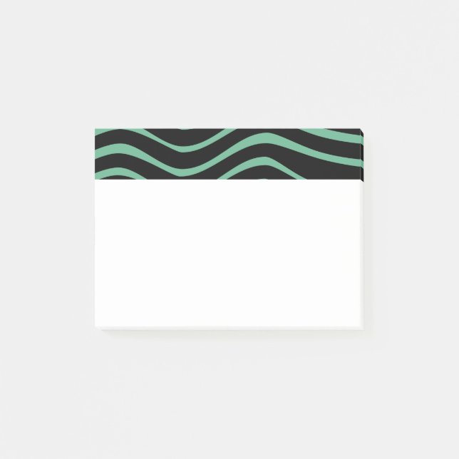 Bloco De Notas Bauhaus Seafoam Green Abstrato (Frente)