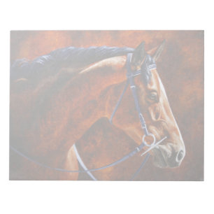 Bloco De Notas Bay Horse Hanoverian Warmblood