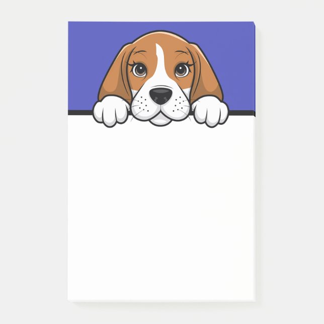 Bloco De Notas Beagle Cute Puppy Dog Beagles Presente (Frente)