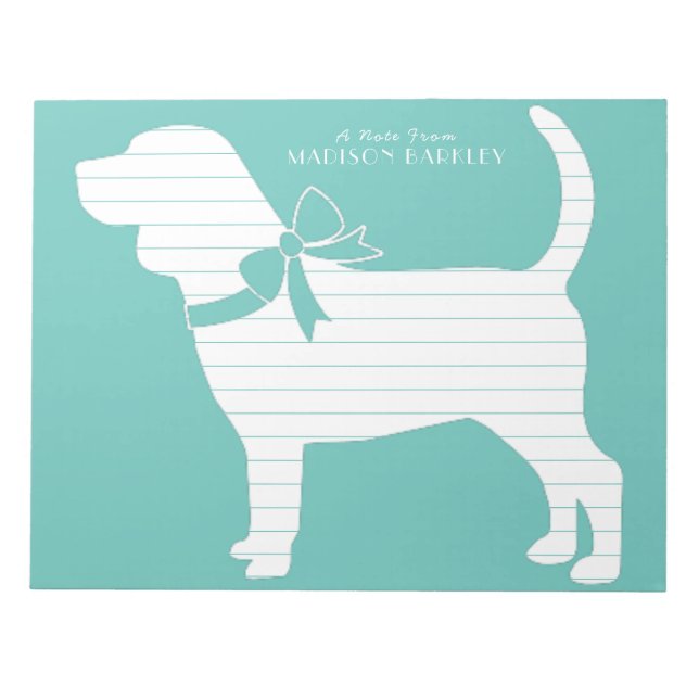 Bloco De Notas Beagle Dog Puppy (Frente)