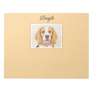 Bloco De Notas Beagle Hound Dog Painting Original Animal Art