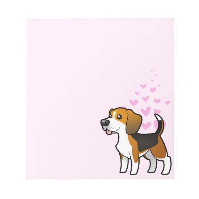 Bloco De Notas Beagle Love (Frente)