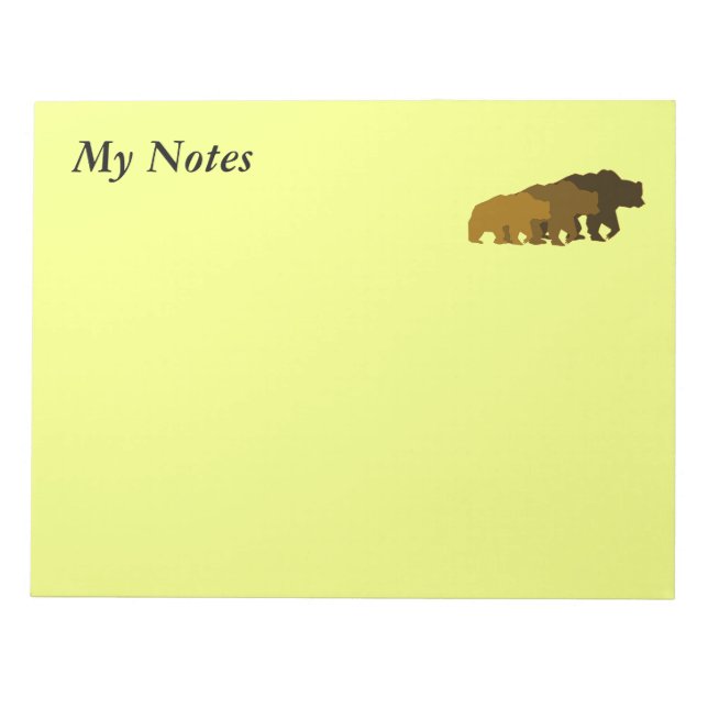 Bloco De Notas Bears Notepad (Frente)