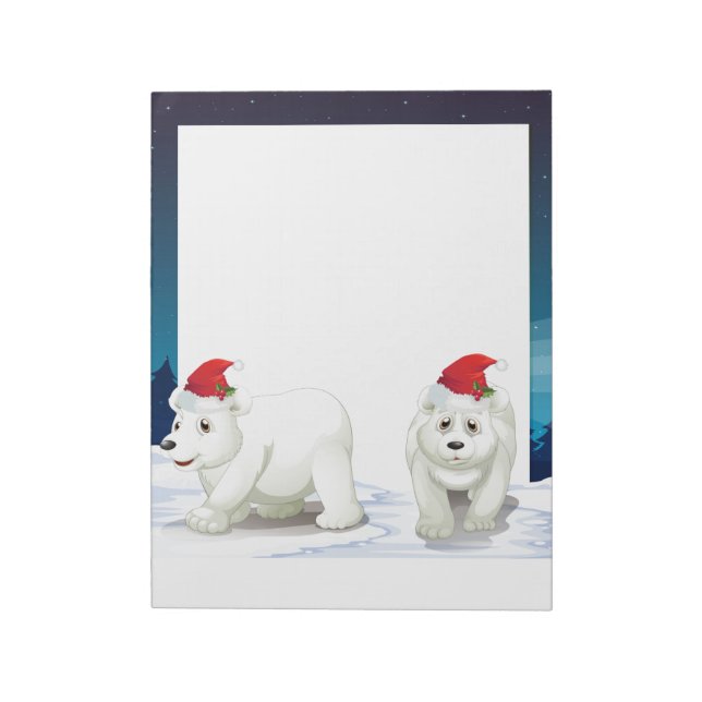 Bloco De Notas Bears Notepad-Polar Feriado (Invertido)
