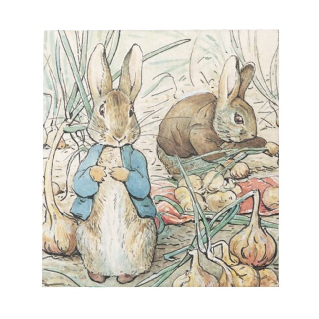 Bloco De Notas Beatrix Potter Peter Rabbit E Benjamin Bunny (Frente)