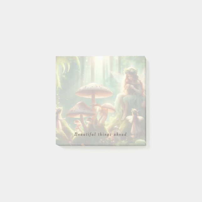 Bloco De Notas Beautiful Things Ahead Desk Notes - Post-It Notes (Frente)