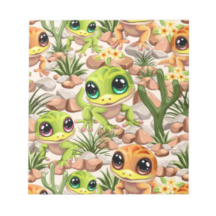 Bloco De Notas Bebê Geckos Personagens de desenho animados