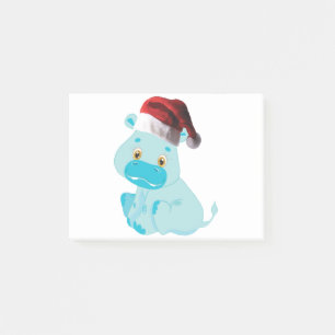 Bloco De Notas Bebê Natal Hippo