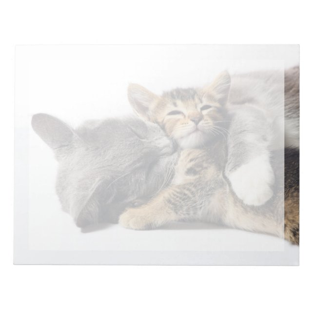 Bloco De Notas Bebês Mais Pobres | Abraço de Kitten Cute (Frente)