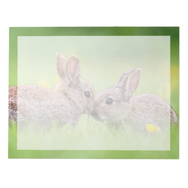 Bloco De Notas Bebês Mais Pobres | Bunny Kiss (Frente)