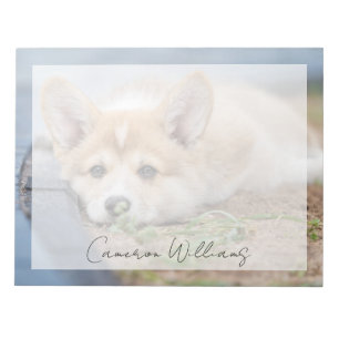 Bloco De Notas Bebês Mais Pobres Corgi Lay in the Yard