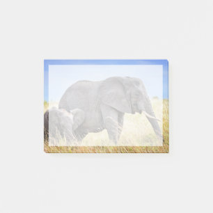 Bloco De Notas Bebês Mais Pobres Elefante Africano e Mãe