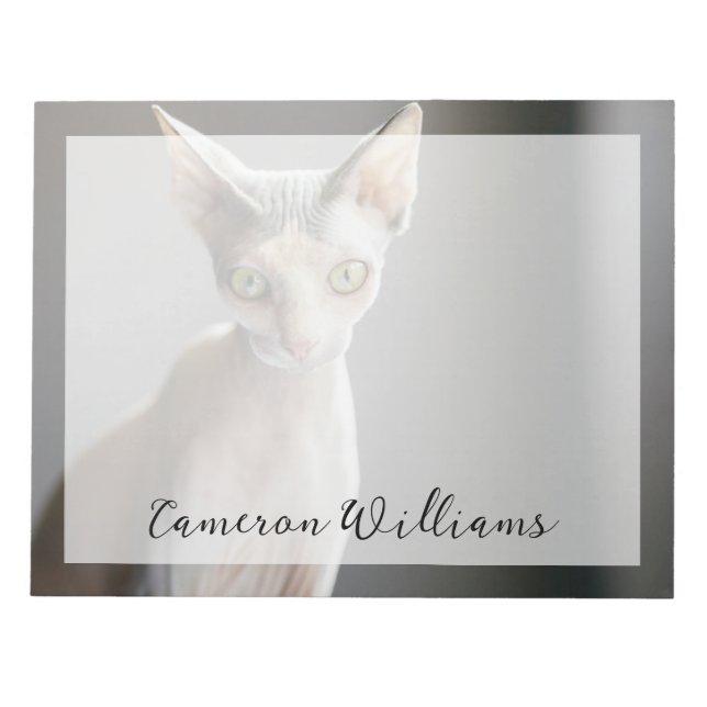 Bloco De Notas Bebês Mais Pobres | Gato esfingx (Frente)