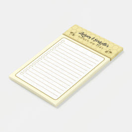 Bloco De Notas Bee Theme Honey Do List Sticky Post-It Notes
