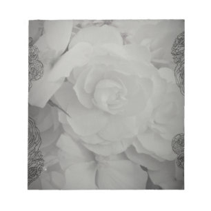 Bloco De Notas Begonia Branca