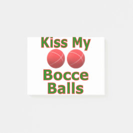 Bloco De Notas Beije Minhas Bolas de Bocce