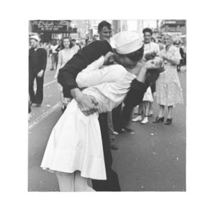 Bloco De Notas Beijo Na Guerra Mundial Do Dia Do VJ