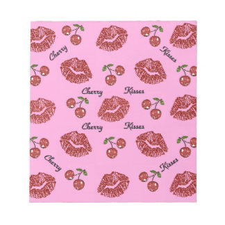 Bloco De Notas Beijos de Cereja Rockabilly RAB em Rosa