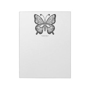 Bloco De Notas Bela Borboleta Colorindo Páginas Notepad