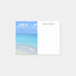 Bloco De Notas Bela Praia Tropical Turquesa
