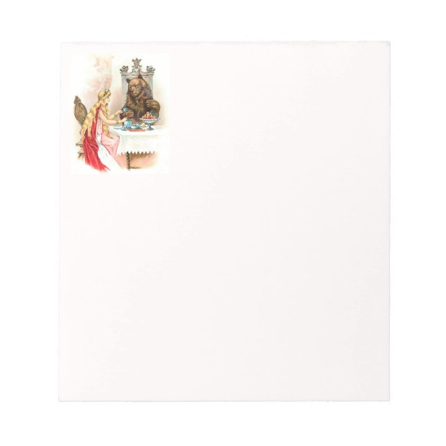 Bloco De Notas Beleza A Rosa E A Besta (Frente)