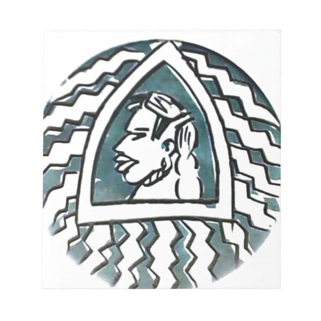 Bloco De Notas Beleza Africana Bongo Maasai Retrato Arte Tribal (Frente)