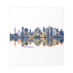 Bloco De Notas Belgrado Skyline
