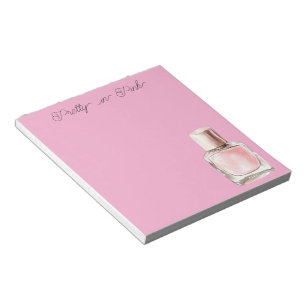 Bloco De Notas Belíssimo Esmalte Rosa
