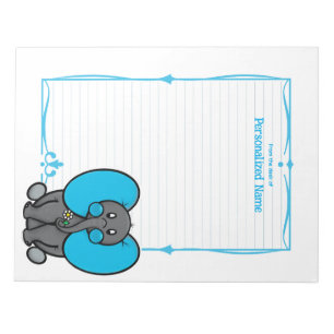 Bloco De Notas Belly Phant Blue Lined