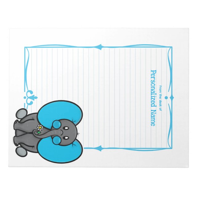 Bloco De Notas Belly Phant Blue Lined (Frente)