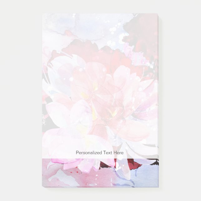 Bloco De Notas Belo buquê de flores (Frente)