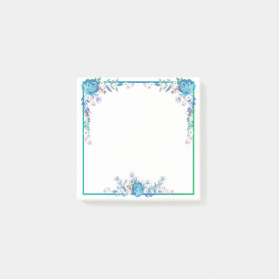 Bloco De Notas Belo design elegante Floral