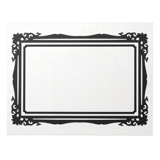 Bloco De Notas Belo e simples design de moldura  (Frente)
