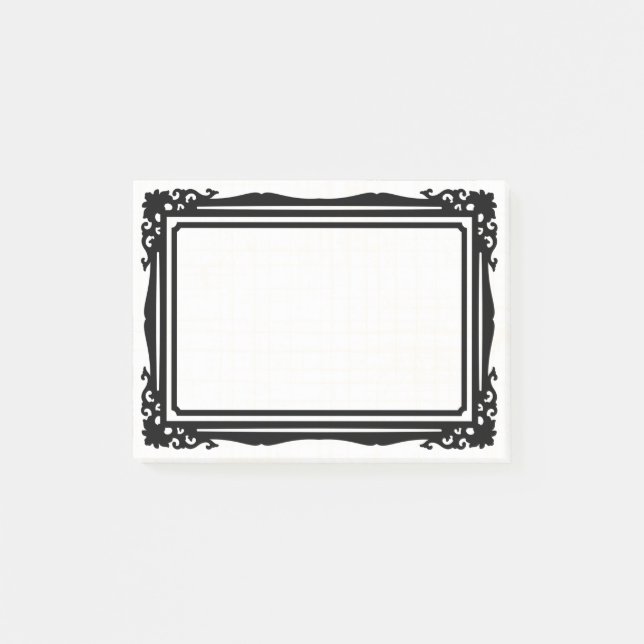 Bloco De Notas Belo e simples design de moldura  (Frente)