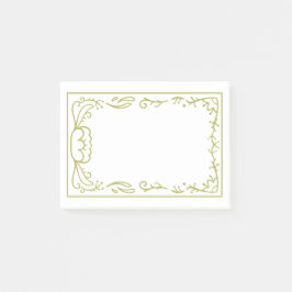 Bloco De Notas Belo e simples design de moldura