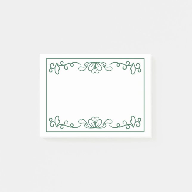 Bloco De Notas Belo e simples design de moldura (Frente)